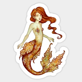 Autumn Mermaid Sticker